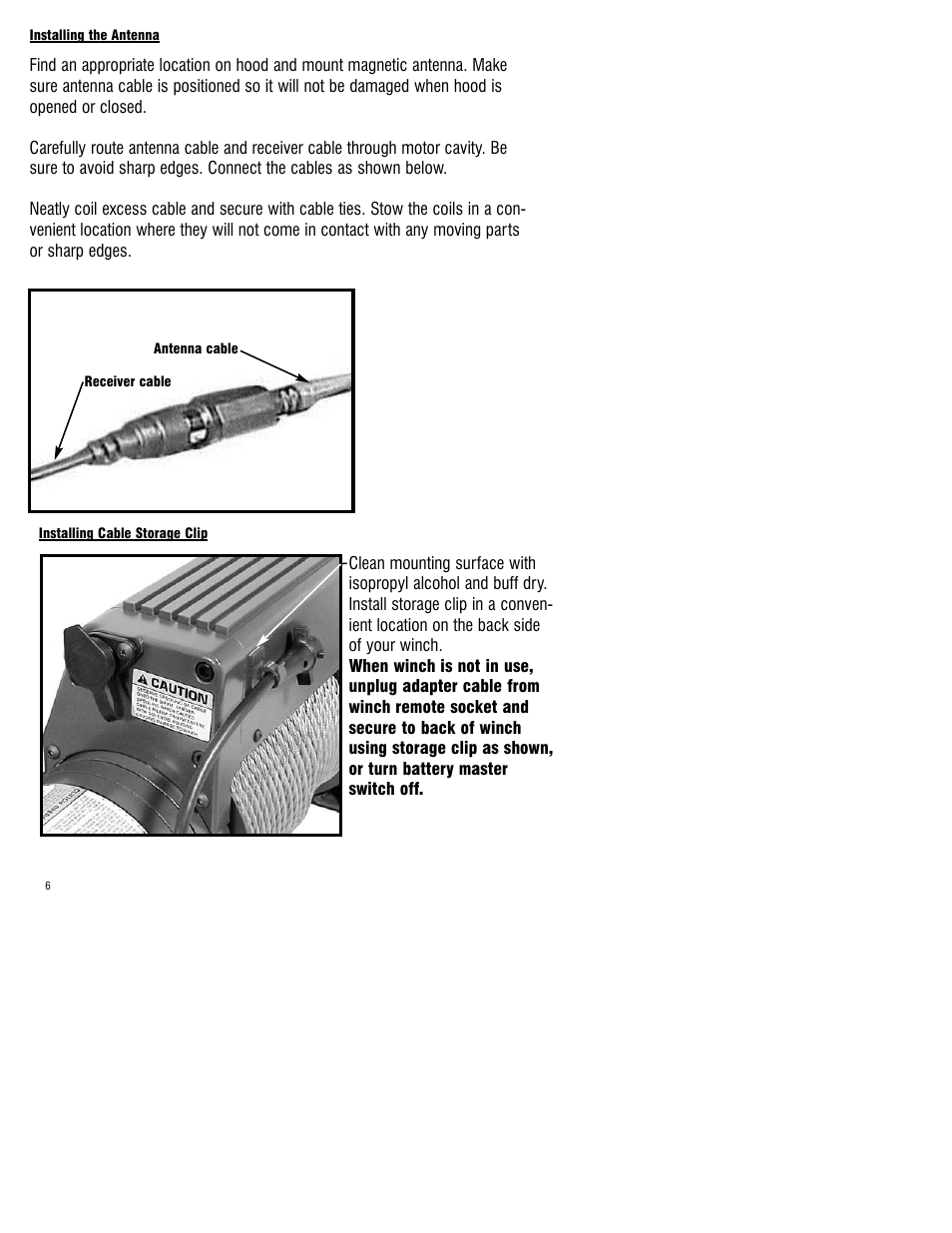 Ramsey Winch UNIV. WIRELESS REMOTE FOR FR. MOUNT WINCHES 251200-251202 User Manual | Page 6 / 8