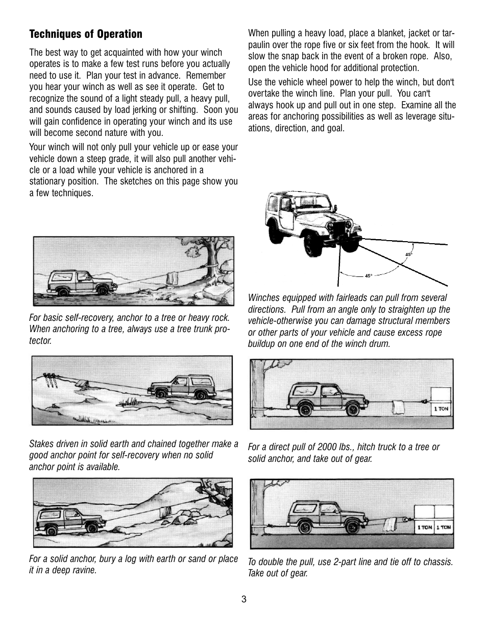 Ramsey Winch PATRIOT 9500 W_SYNTHETIC ROPE User Manual | Page 3 / 12