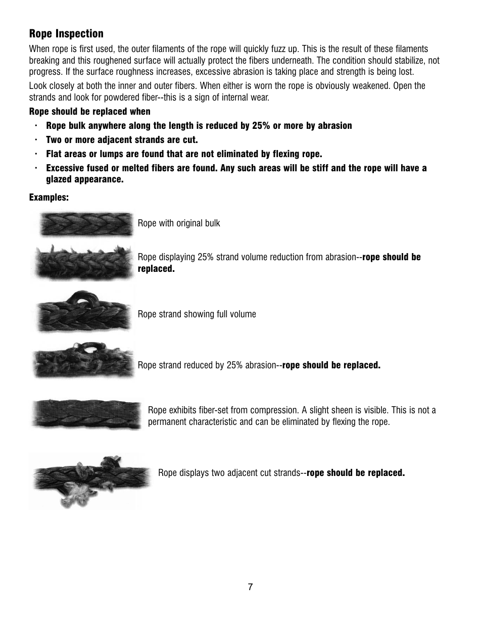 Ramsey Winch PATRIOT 9500 W_SYNTHETIC ROPE User Manual | Page 7 / 12