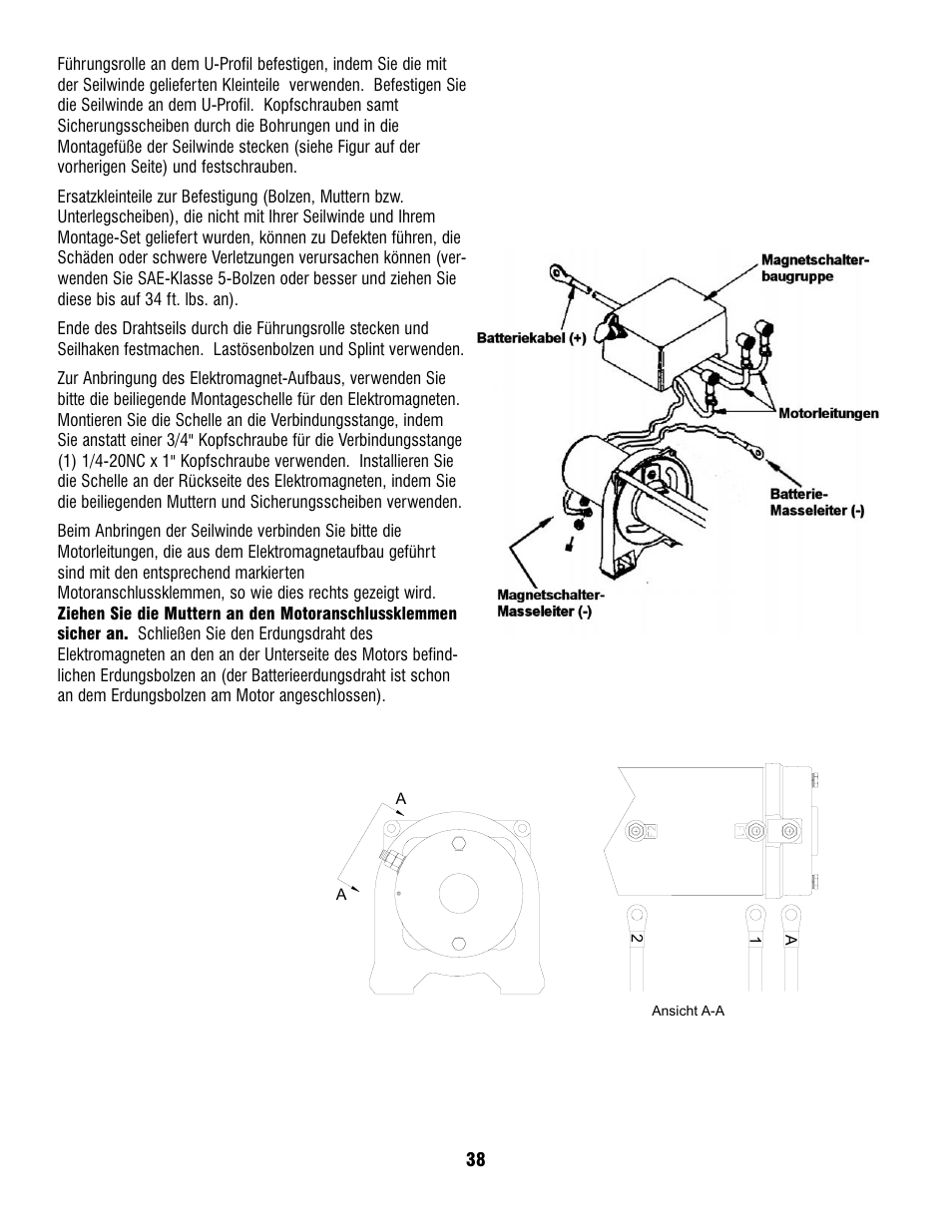 Ramsey Winch PATRIOT PROFILE 6000, 8000, & 9500 User Manual | Page 40 / 66