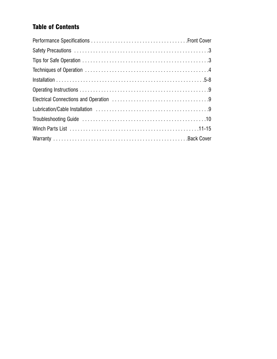 Ramsey Winch PATRIOT PROFILE-6000_8000_9000_9500 User Manual | Page 2 / 16