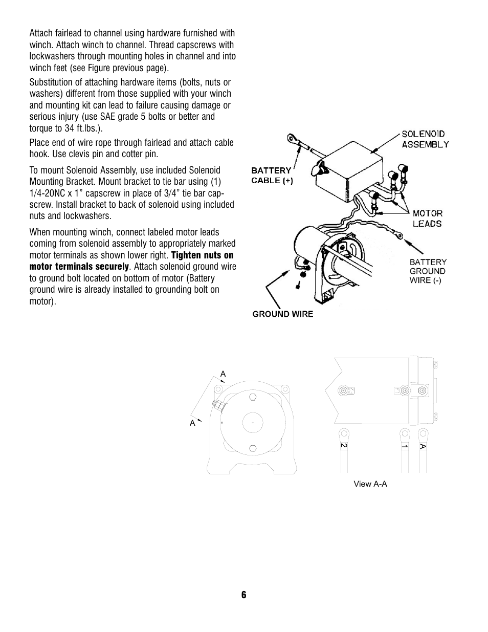 Ramsey Winch PATRIOT PROFILE-6000_8000_9000_9500 User Manual | Page 6 / 16