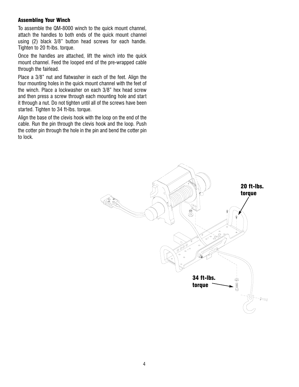 Ramsey Winch QM-8000 User Manual | Page 4 / 12