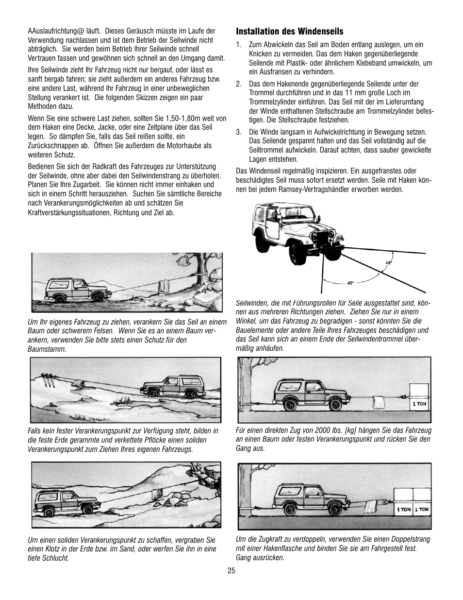 Ramsey Winch RE 8000 & 12000 User Manual | Page 25 / 44