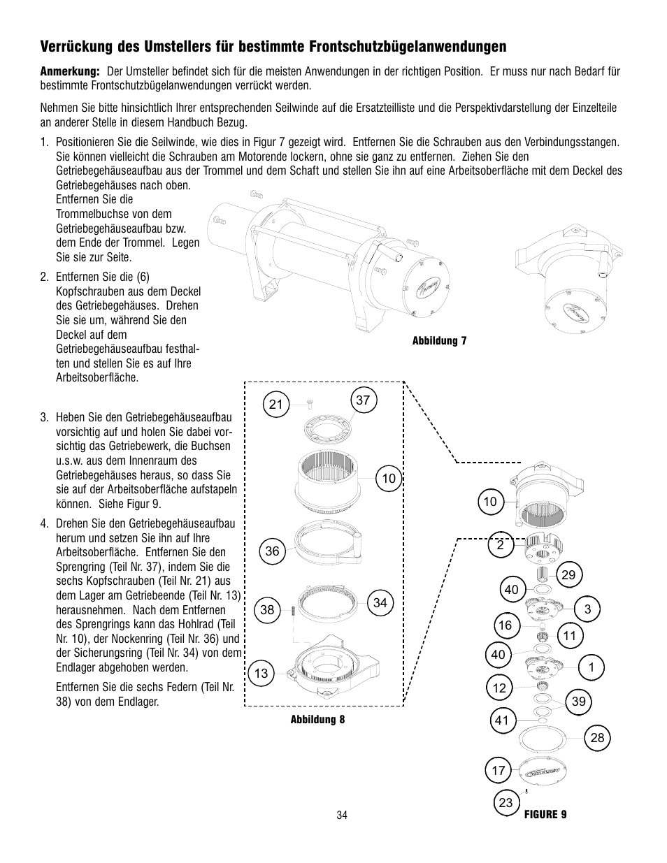 Ramsey Winch REP 8000 & 9000 User Manual | Page 36 / 58