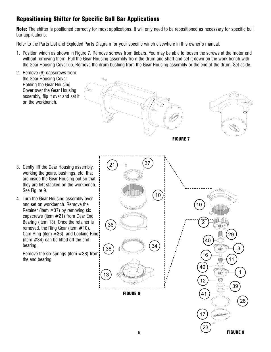 Ramsey Winch REP 8000 & 9000 User Manual | Page 8 / 58