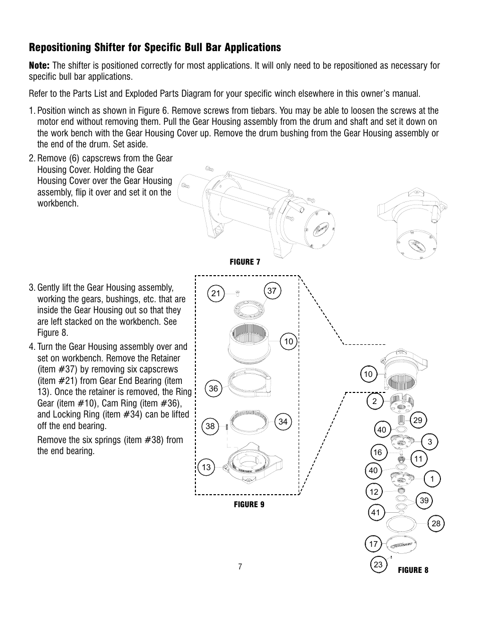 Ramsey Winch REP-6000/8000/9000 CURRENT User Manual | Page 7 / 16