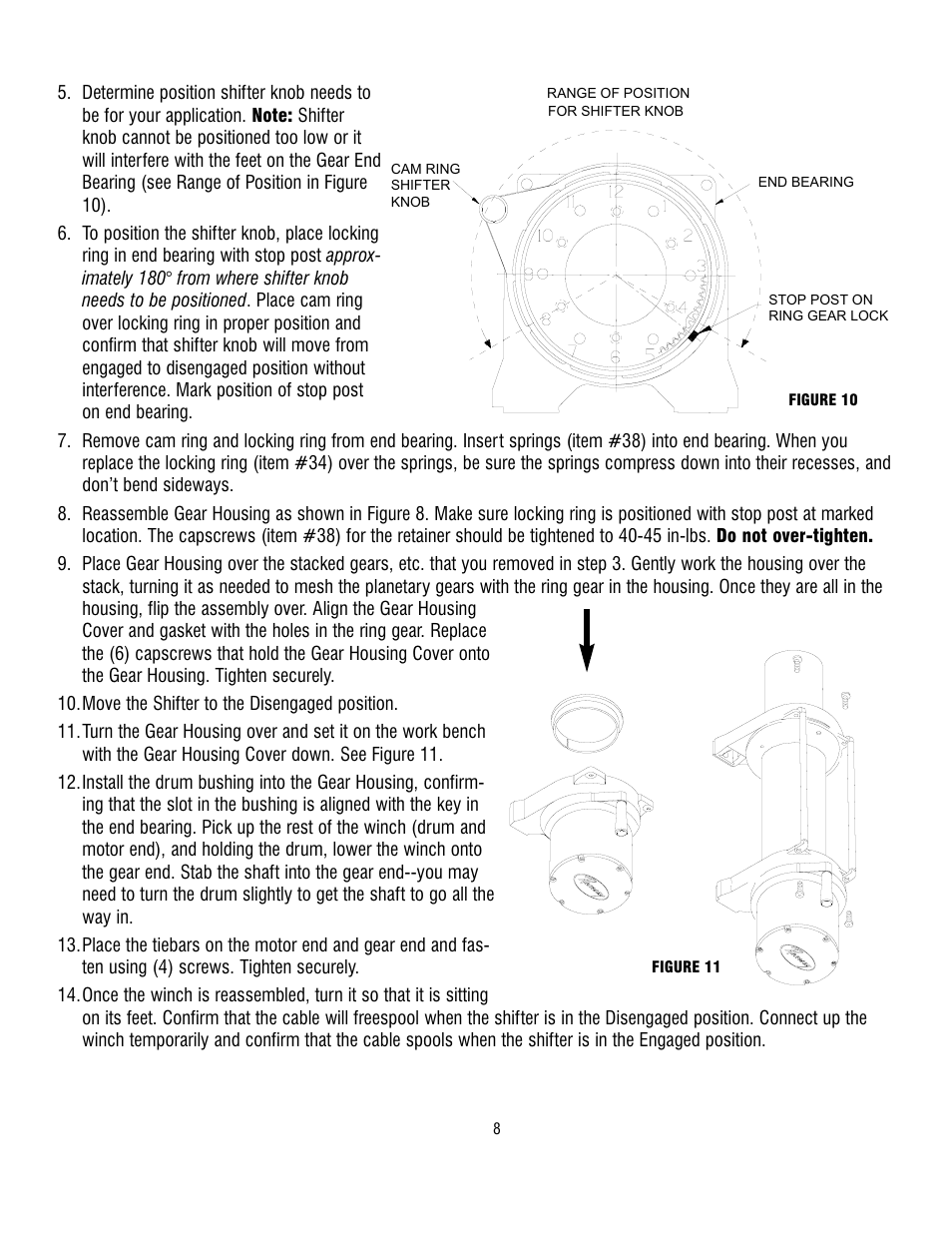 Ramsey Winch REP-6000/8000/9000 CURRENT User Manual | Page 8 / 16