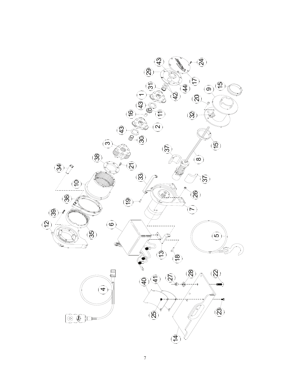 Ramsey Winch TR-5000 12 V User Manual | Page 7 / 10