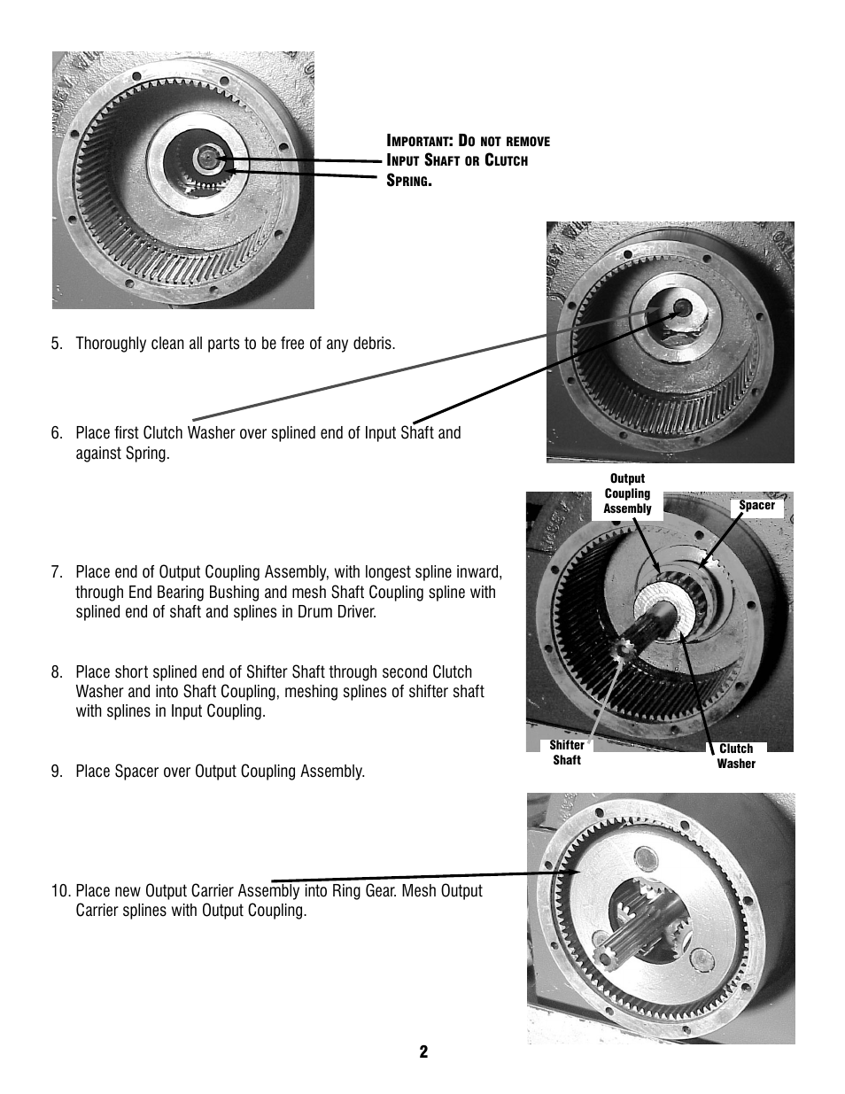 Ramsey Winch OUTPUT CARRIER KIT FOR RPH 20000/25000 251250 User Manual | Page 2 / 4