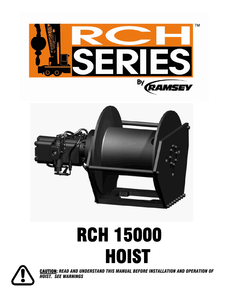 Ramsey Winch RCH 15K HOIST User Manual | 32 pages