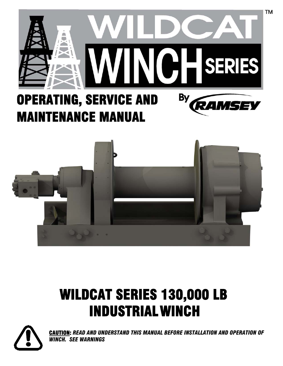 Ramsey Winch 130K WILDCAT WINCH User Manual | 28 pages