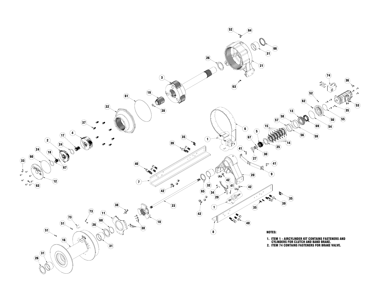 Parts drawing | Ramsey Winch 130K WILDCAT WINCH User Manual | Page 24 / 28