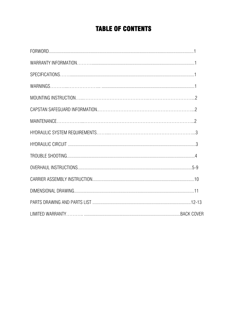 Ramsey Winch 16K Capstan User Manual | Page 2 / 16