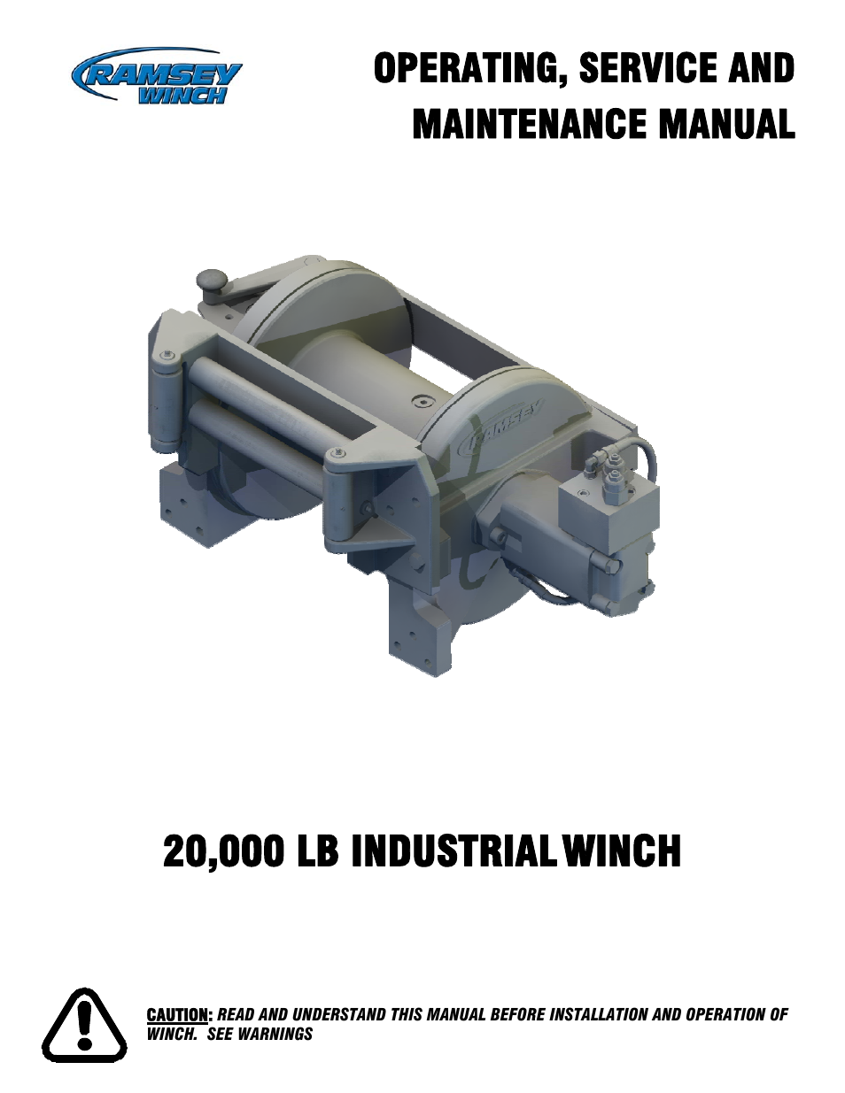 Ramsey Winch 20K POWERMASTER User Manual | 20 pages