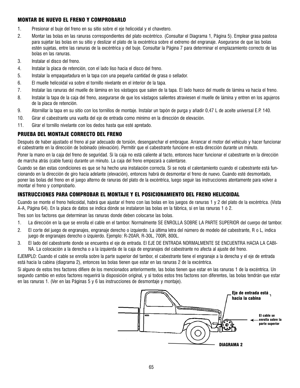 Ramsey Winch 300/H-300 RAM-LOK User Manual | Page 65 / 76