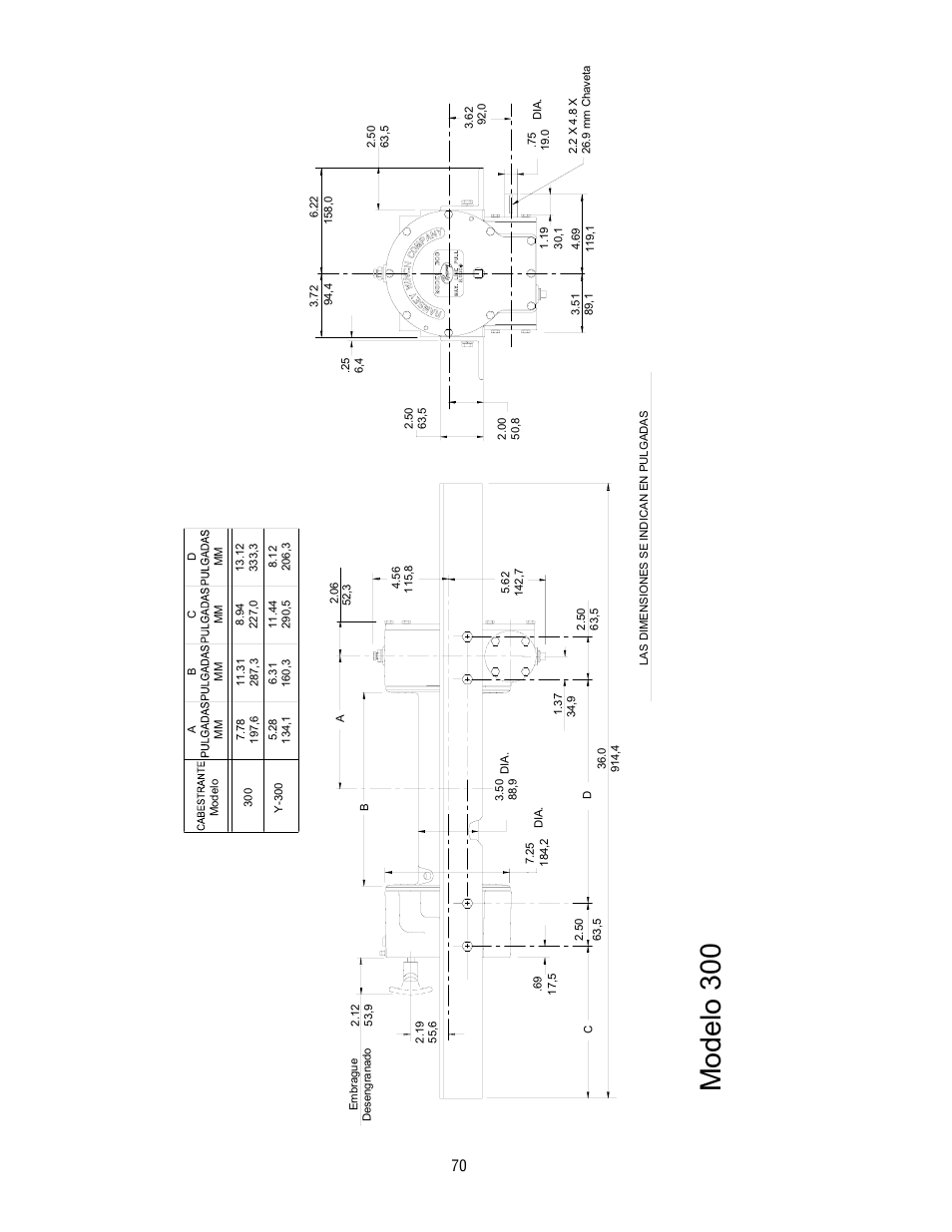 Modelo 300 | Ramsey Winch 300/H-300 RAM-LOK User Manual | Page 70 / 76