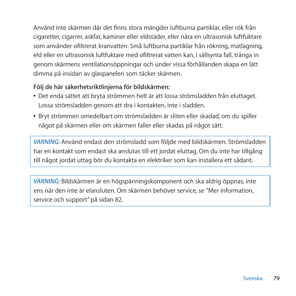 Apple LED Cinema Display User Manual | Page 79 / 100