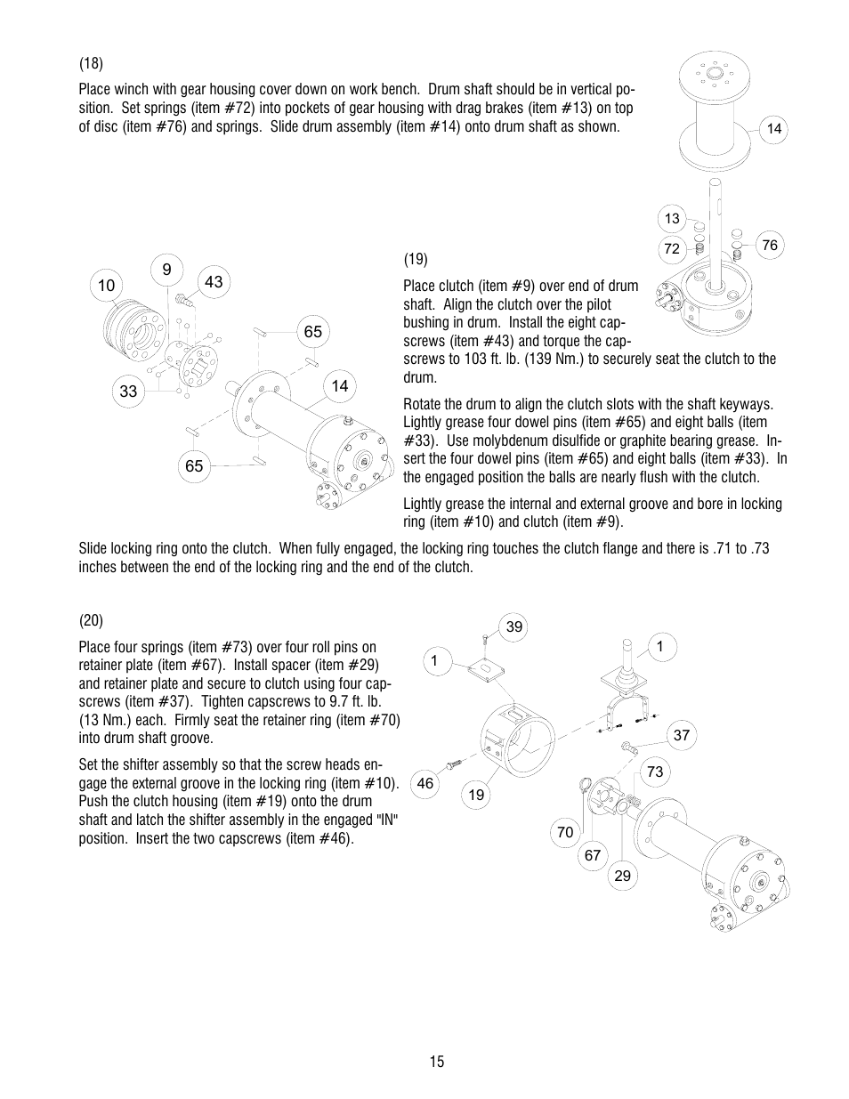 Ramsey Winch 800/H-800 DOW-LOK User Manual | Page 17 / 36