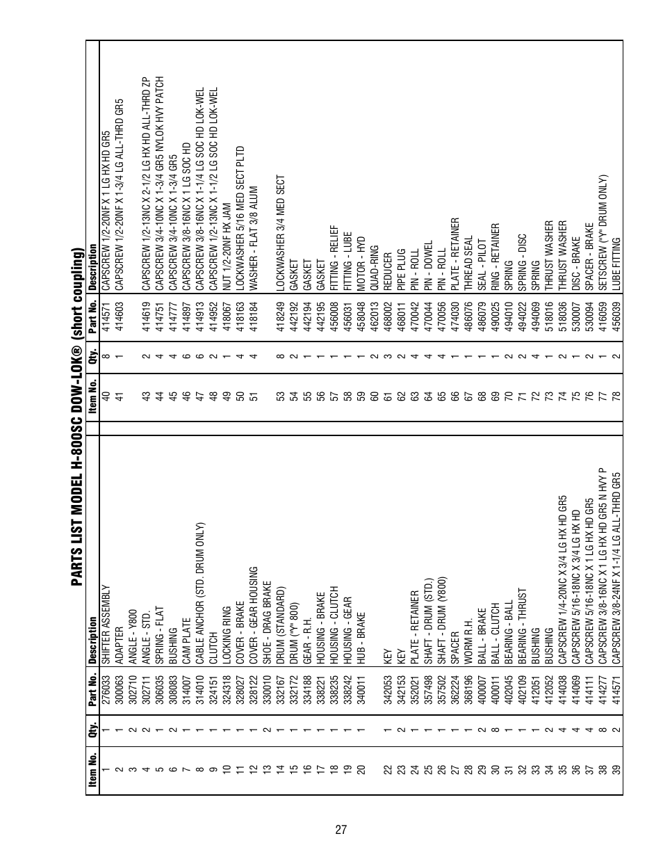 Ramsey Winch 800/H-800 DOW-LOK User Manual | Page 29 / 36