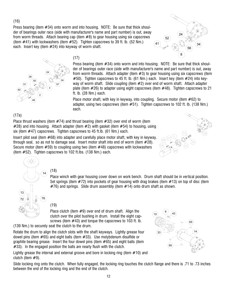 Ramsey Winch 800/H-800 DOW-LOK User Manual | Page 12 / 100