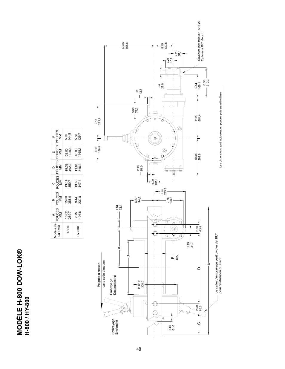 Modèle h-800 dow -lok | Ramsey Winch 800/H-800 DOW-LOK User Manual | Page 40 / 100