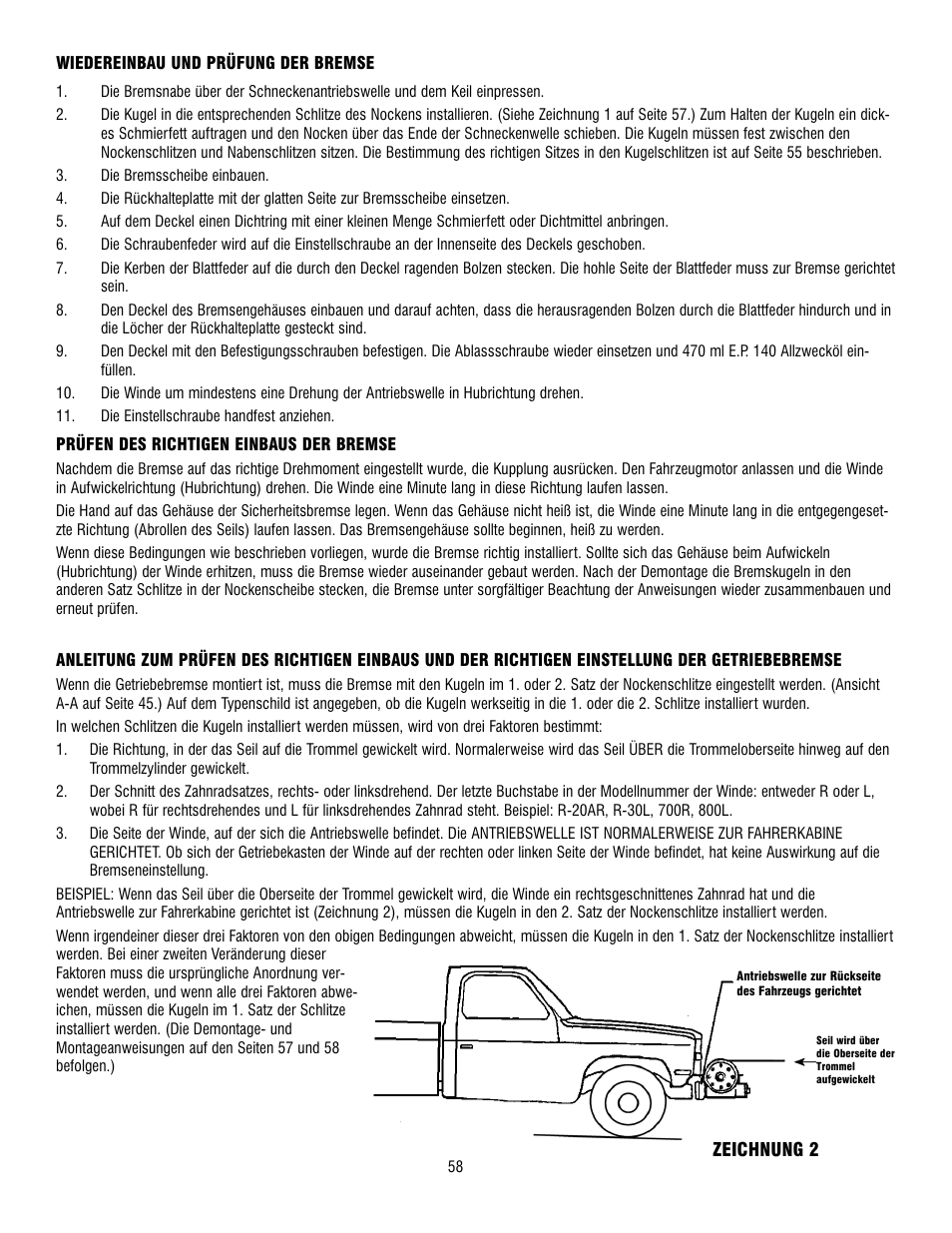 Ramsey Winch 800/H-800 DOW-LOK User Manual | Page 58 / 100