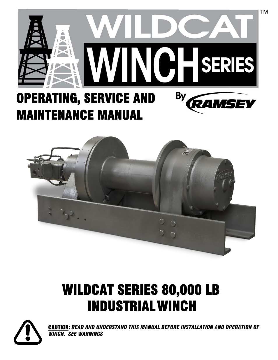 Ramsey Winch 80K WILDCAT WINCH User Manual | 24 pages