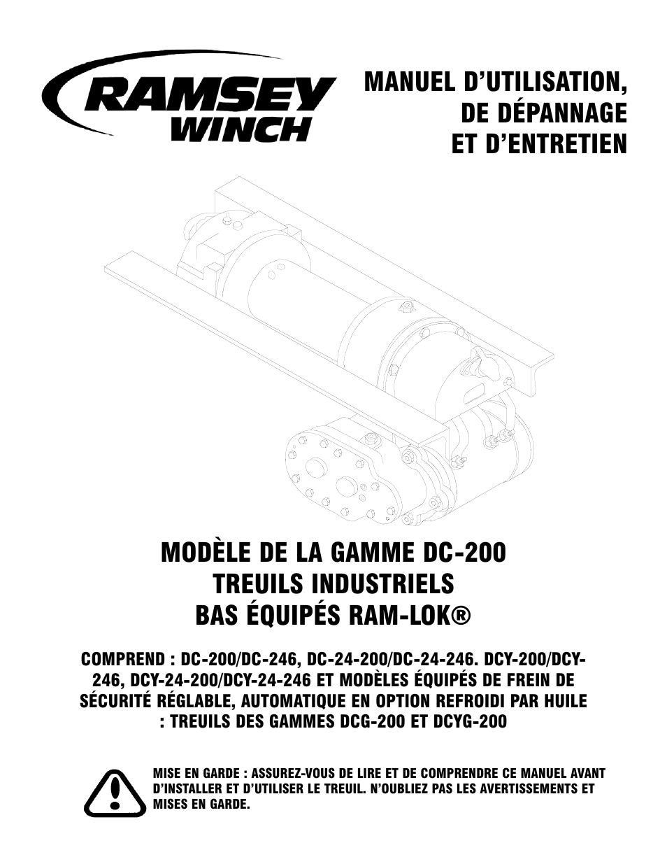 Ramsey Winch DC-200 RAM-LOK User Manual | Page 21 / 81