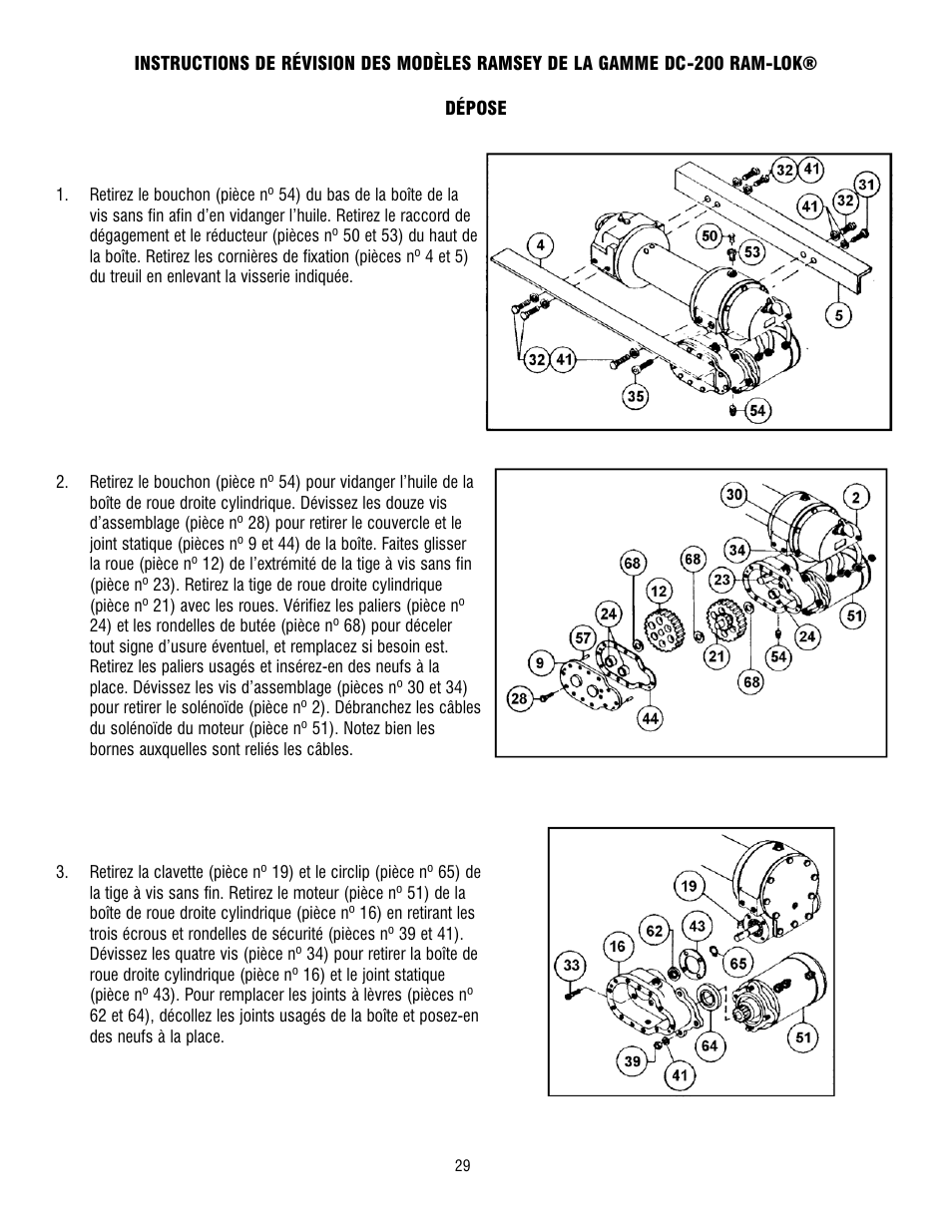 Ramsey Winch DC-200 RAM-LOK User Manual | Page 29 / 81