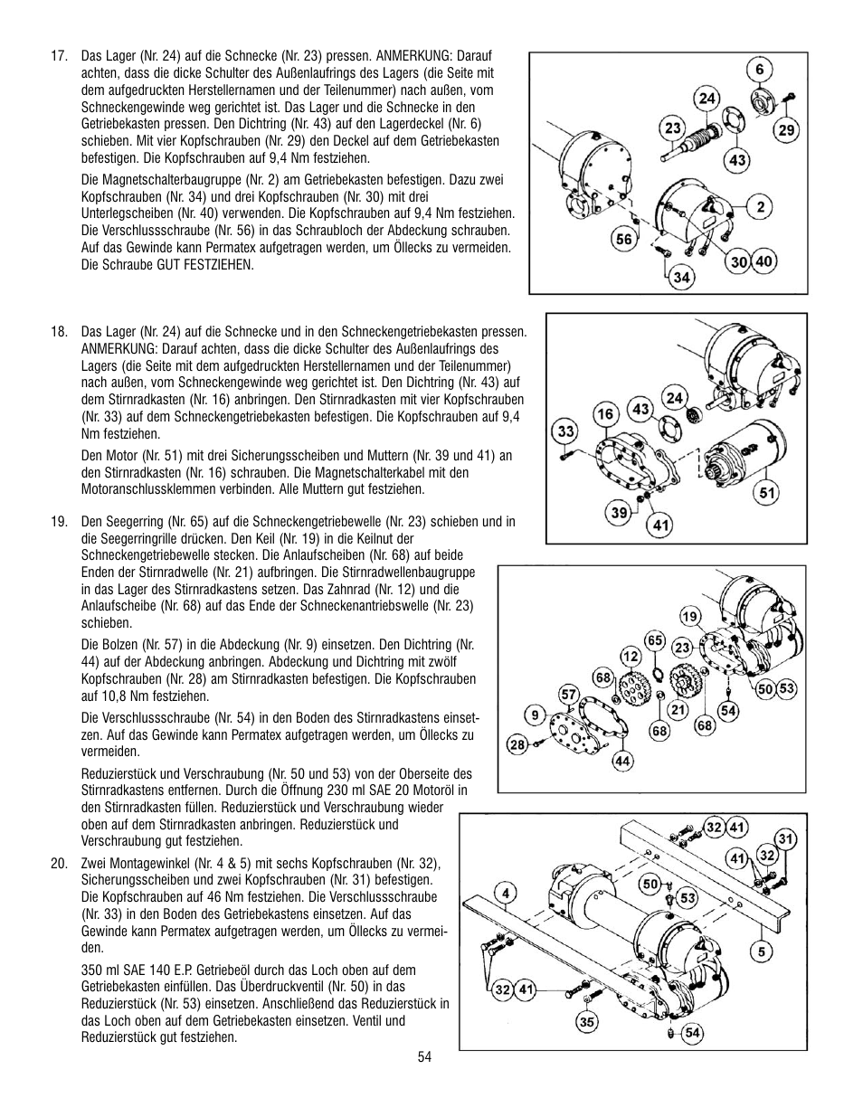 Ramsey Winch DC-200 RAM-LOK User Manual | Page 54 / 81