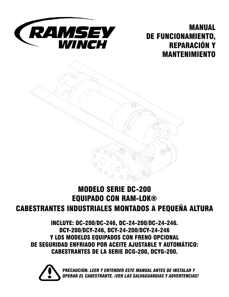 Ramsey Winch DC-200 RAM-LOK User Manual | Page 62 / 81