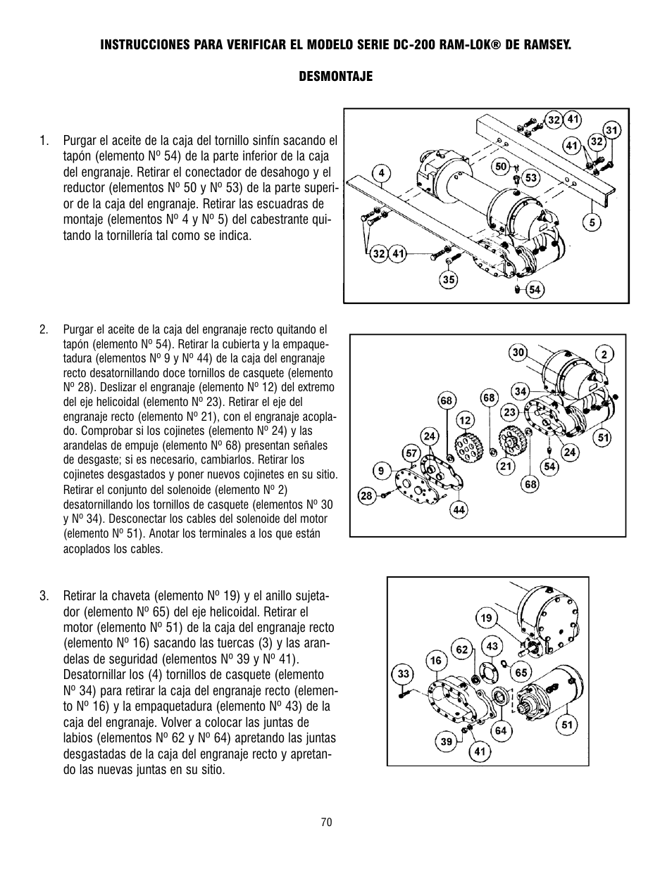 Ramsey Winch DC-200 RAM-LOK User Manual | Page 70 / 81