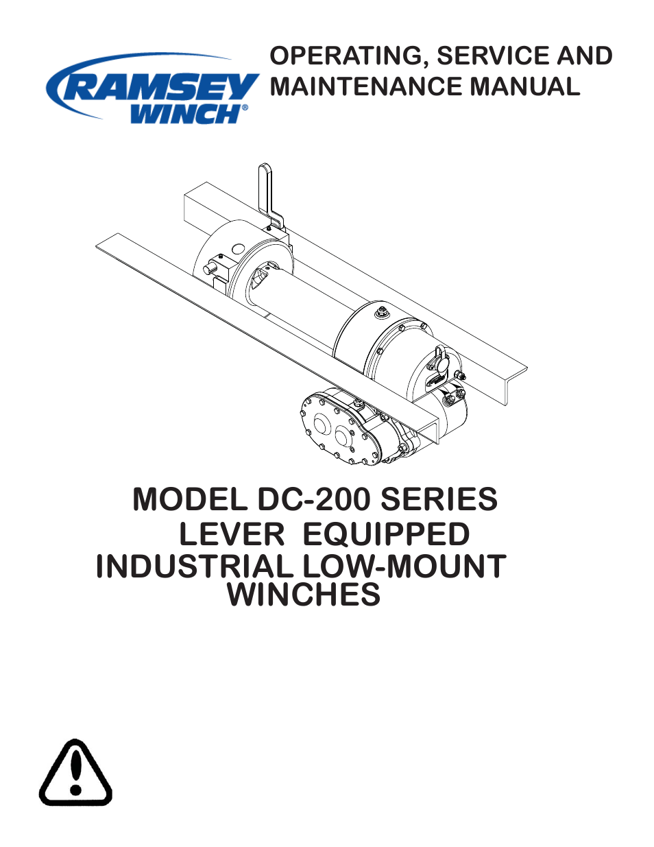 Ramsey Winch DC-200 SERIES LEVER User Manual | 26 pages