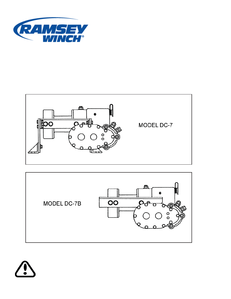 Ramsey Winch DC-7/DC-7B User Manual | 24 pages