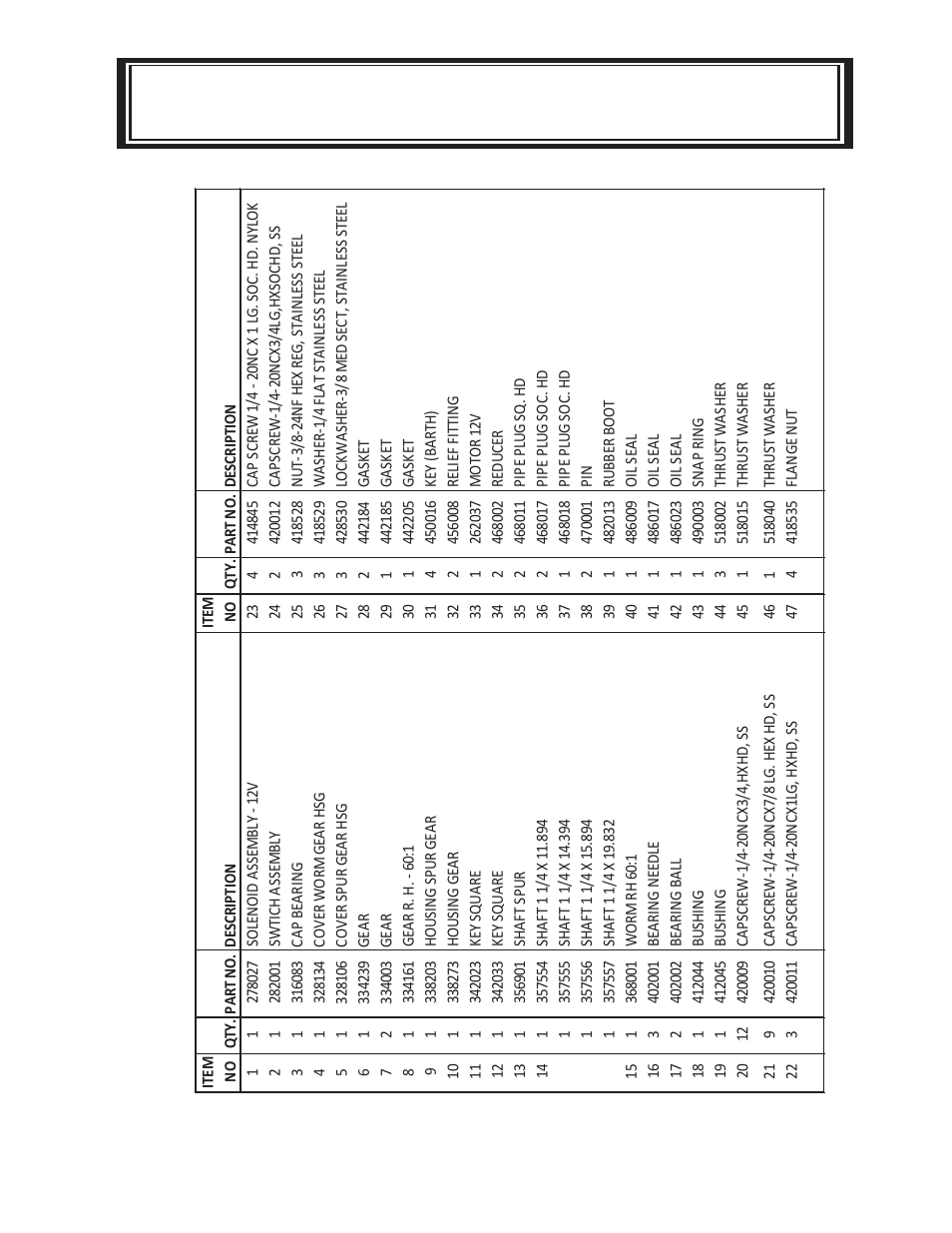 Mo del dc- s200 speed redu cer, Parts list model dcs-200 | Ramsey Winch DCS-200 SPEED REDUCER - EZ ANCHOR User Manual | Page 16 / 18