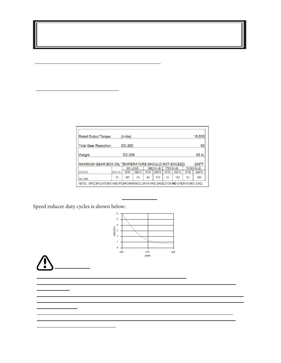 Warnings | Ramsey Winch DCS-200 SPEED REDUCER - EZ ANCHOR User Manual | Page 3 / 18