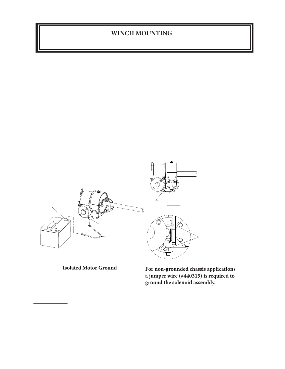 Winch mounting | Ramsey Winch DCS-200 SPEED REDUCER - EZ ANCHOR User Manual | Page 5 / 18