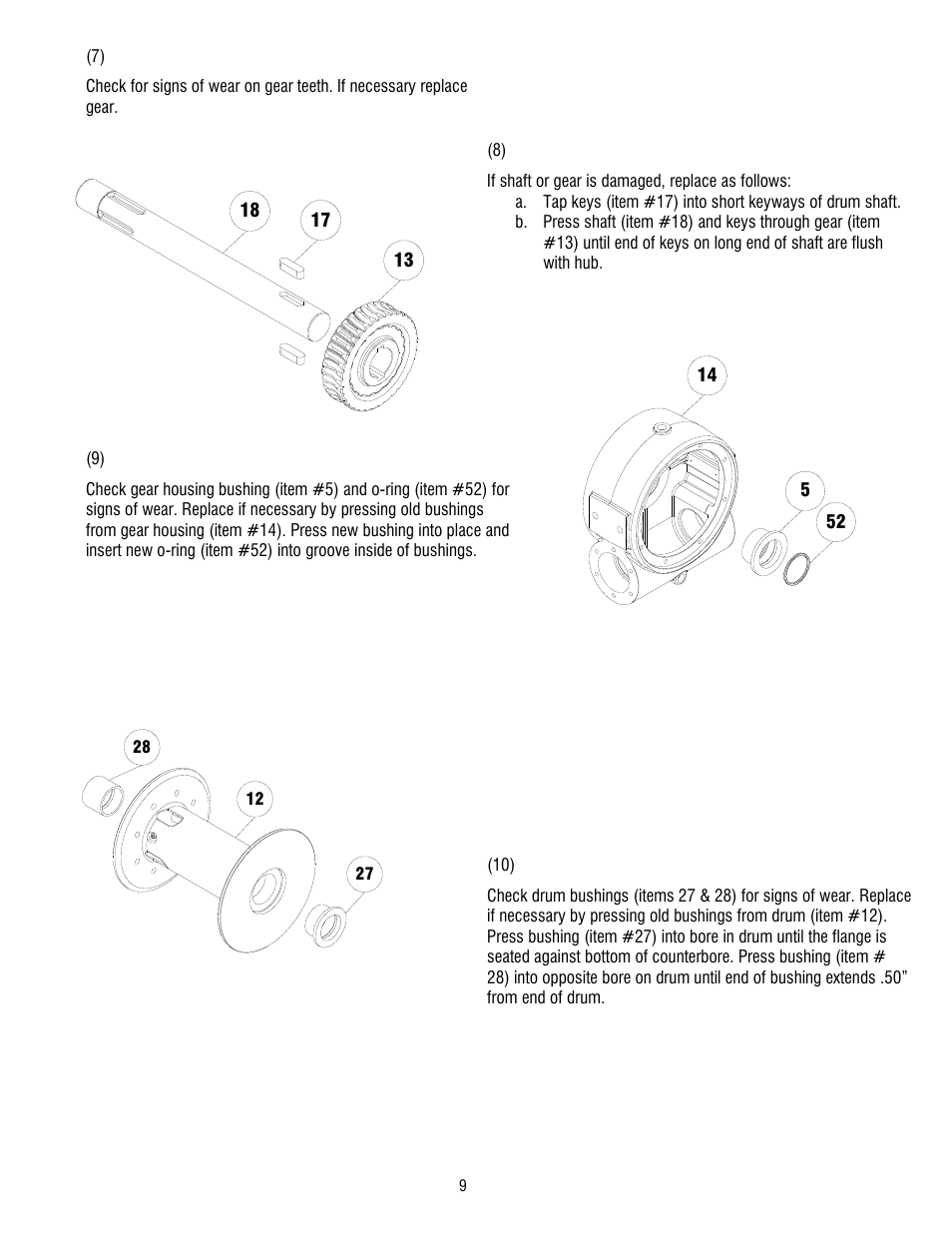 Ramsey Winch H 700 DOW-LOK W/ COUNTERBALANCE VALVE, LESS BRAKE User Manual | Page 11 / 20