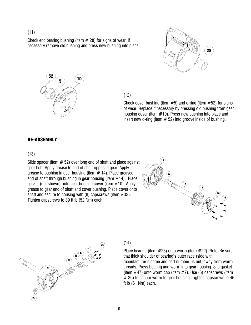 Ramsey Winch H 700 DOW-LOK W/ COUNTERBALANCE VALVE, LESS BRAKE User Manual | Page 12 / 20