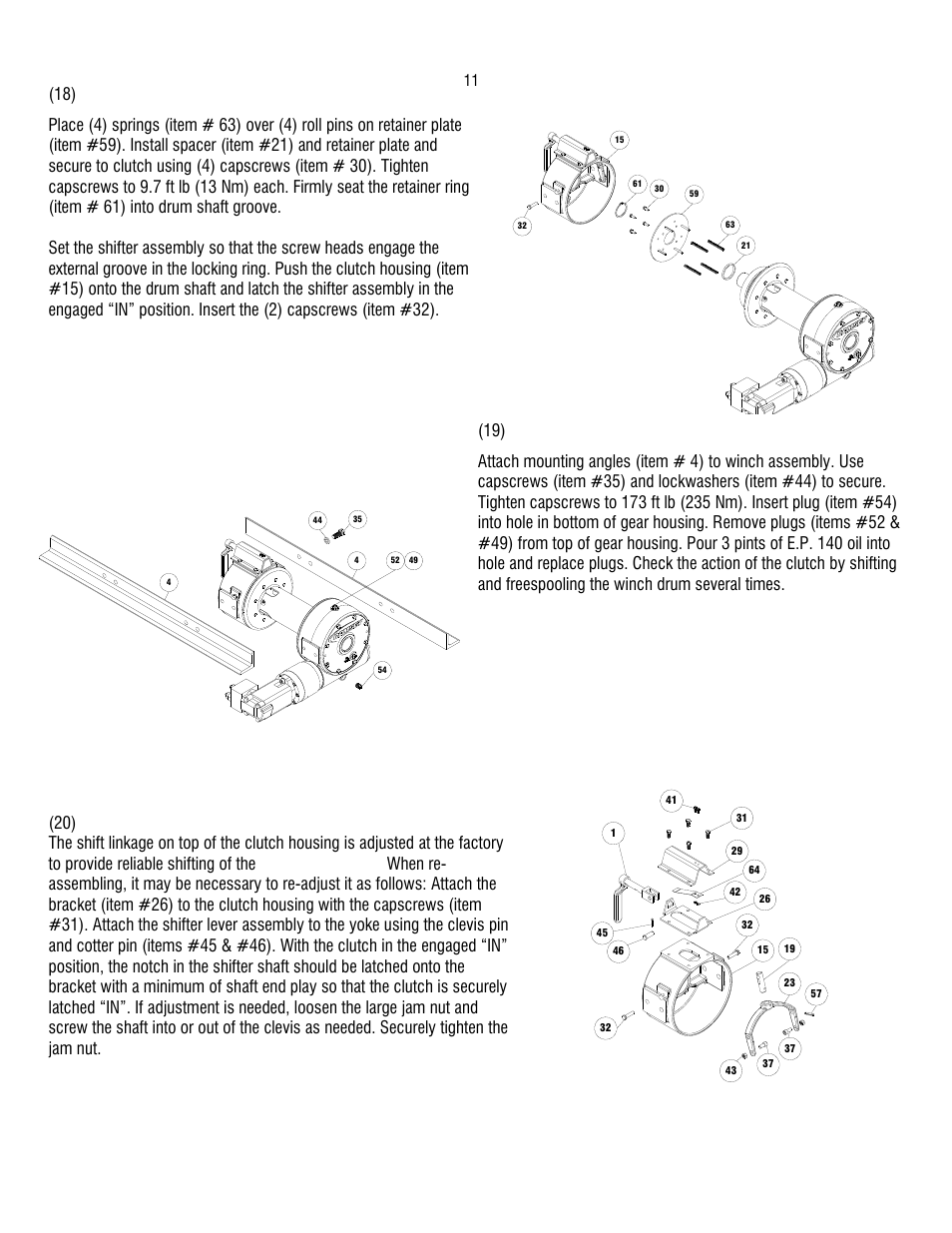 Ramsey Winch H 700 DOW-LOK W/ COUNTERBALANCE VALVE, LESS BRAKE User Manual | Page 14 / 20