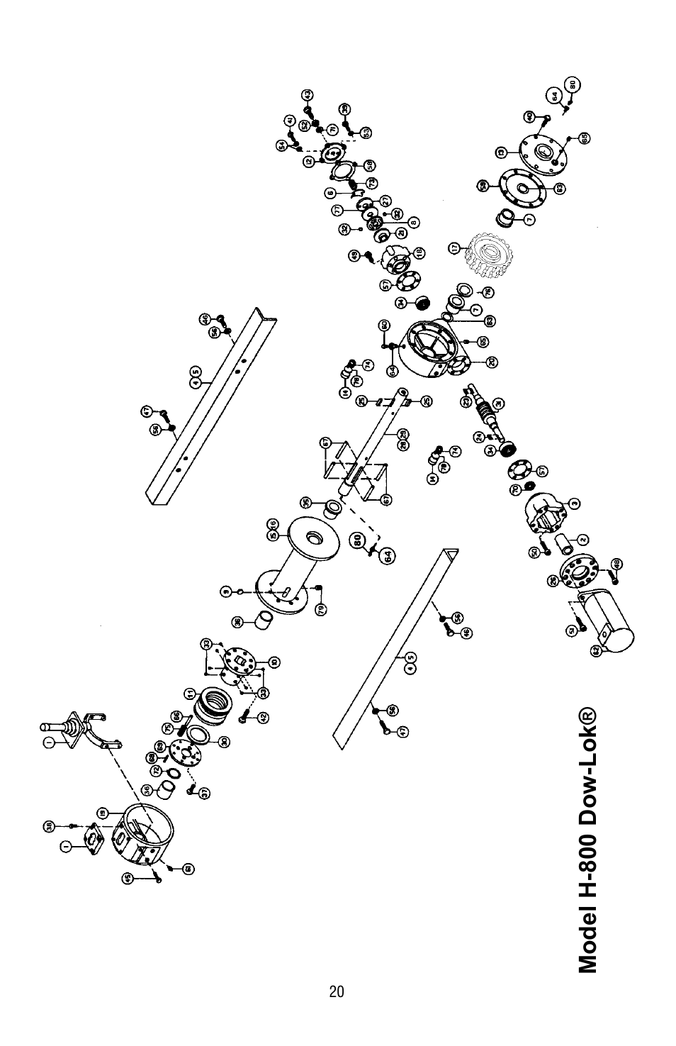 Model h-800 dow-lok | Ramsey Winch H-800 DOW-LOK W/25000 LB RATING User Manual | Page 20 / 24