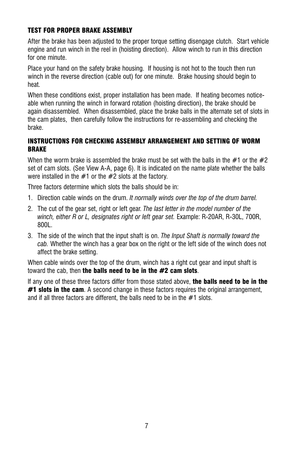 Ramsey Winch H-800 DOW-LOK W/25000 LB RATING User Manual | Page 7 / 24