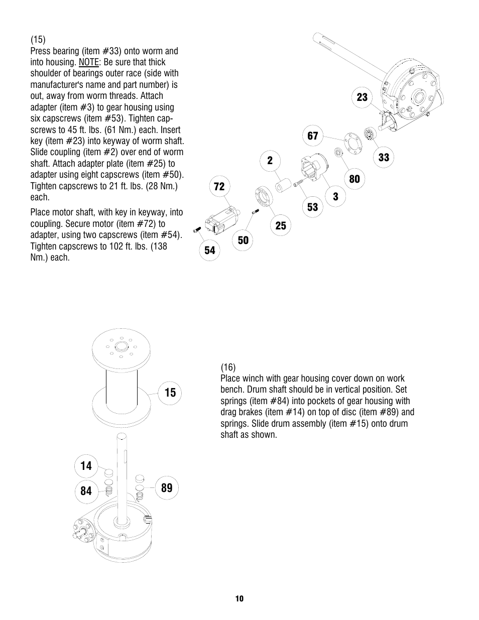 Ramsey Winch H930 Dow-Lok W/Counterbalance Valve, Less Brake User Manual | Page 12 / 20