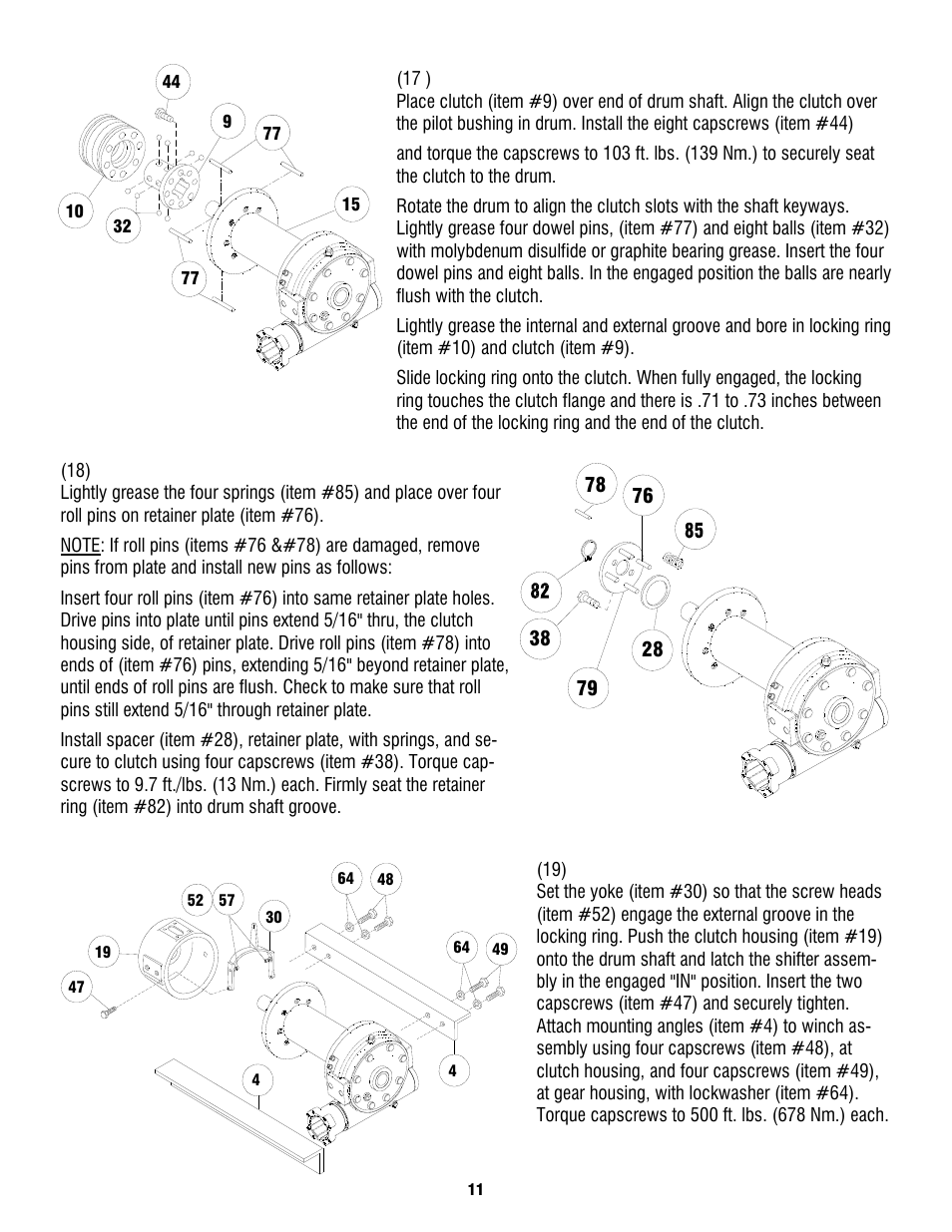 Ramsey Winch H930 Dow-Lok W/Counterbalance Valve, Less Brake User Manual | Page 13 / 20