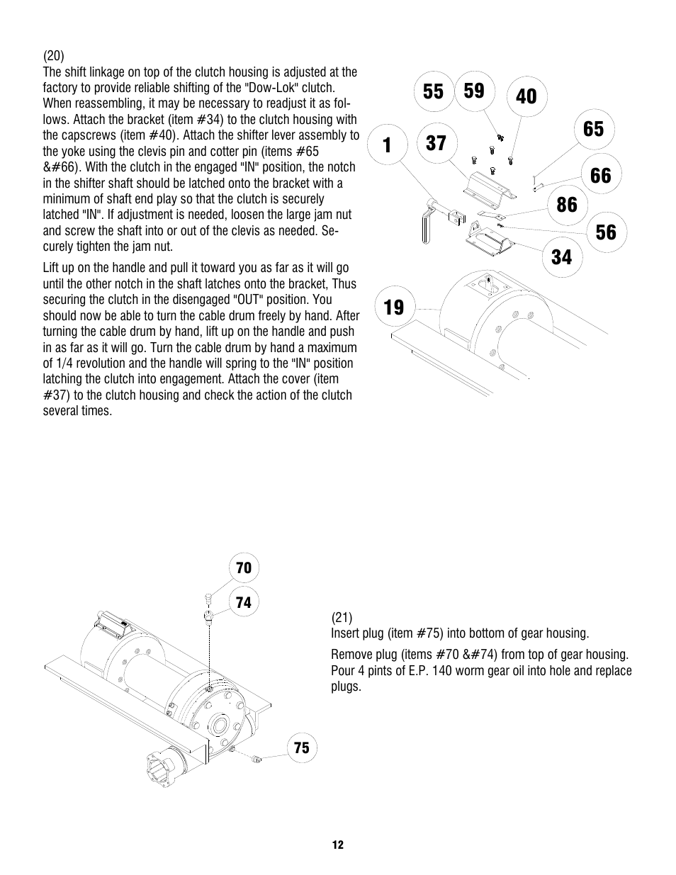 Ramsey Winch H930 Dow-Lok W/Counterbalance Valve, Less Brake User Manual | Page 14 / 20