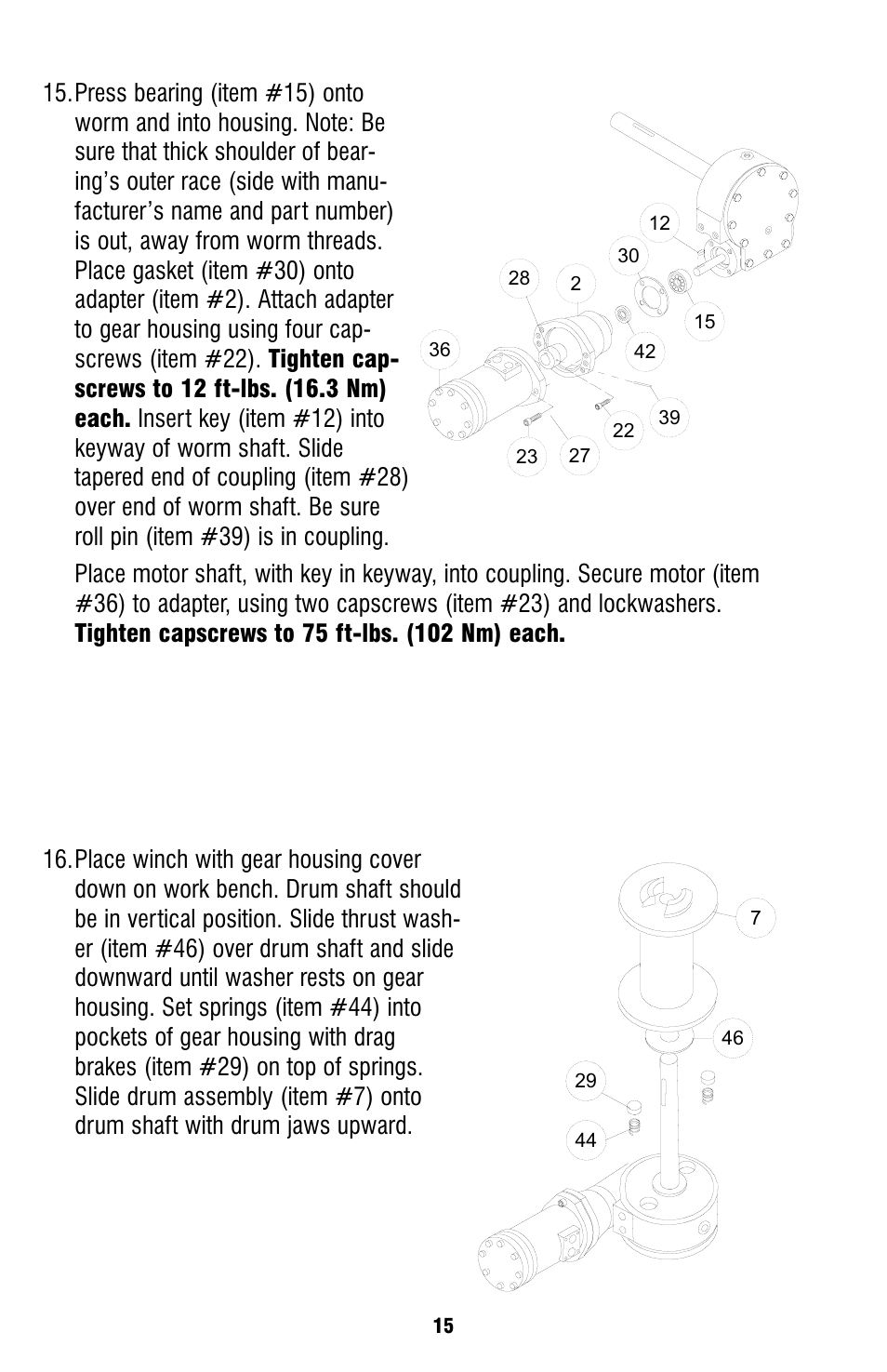 Ramsey Winch HD-234 User Manual | Page 15 / 24