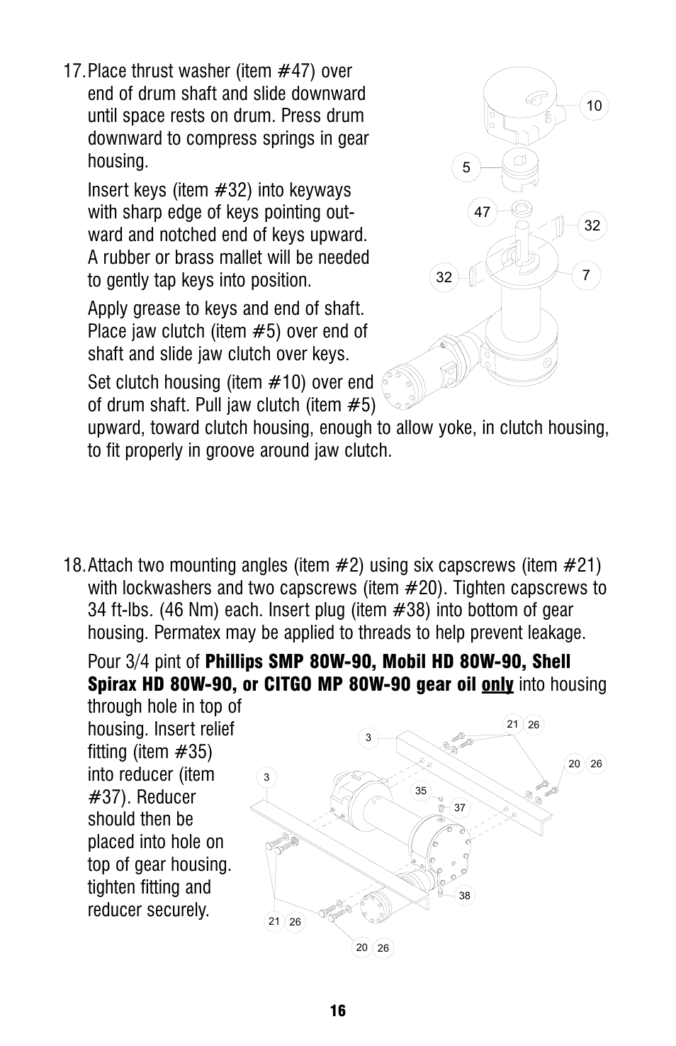 Ramsey Winch HD-234 User Manual | Page 16 / 24