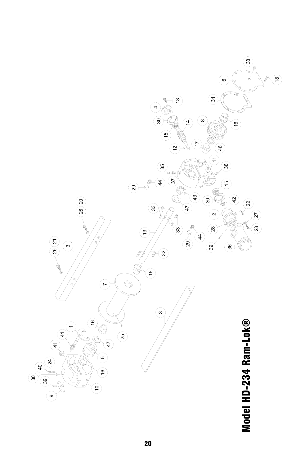 Model hd -234 ram-lok | Ramsey Winch HD-234 User Manual | Page 20 / 24