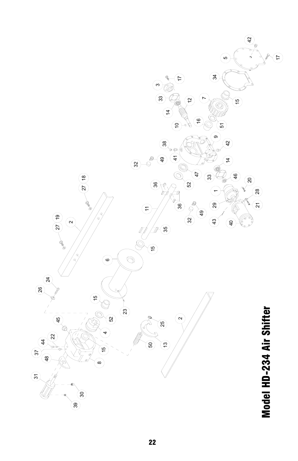 Model hd -234 air shif ter | Ramsey Winch HD-234 User Manual | Page 22 / 24